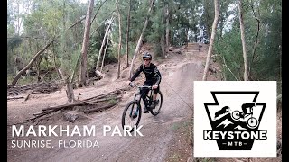 Markham Park Mountain Bike Trails  Sunrise Florida [upl. by Mercorr]