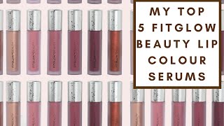 TOP 5 FITGLOW BEAUTY LIP COLOUR SERUMS  Integrity Botanicals [upl. by Decato]