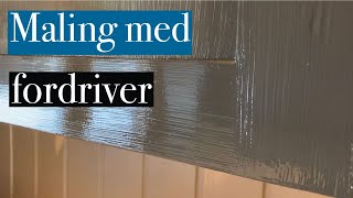 Maling av kjøkkenfronter Viser hvordan du får et strøkent resultat med fordriver [upl. by Kahcztiy]