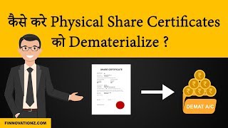 How to convert a physical share certificate into Demat  In Hindi [upl. by Auqenahs]