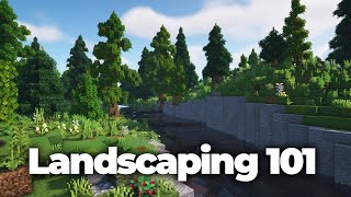 Minecraft Must Know Tips for Landscaping and Terraforming [upl. by Ahsenod]