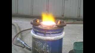 How to build a small cast iron melting furnace [upl. by Randie]