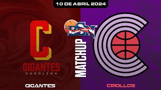 Gigantes de Carolina vs Criollos de Caguas  BSN2024 [upl. by Annaigroeg]