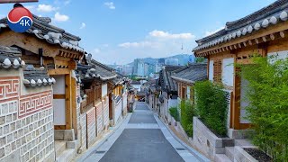 4K Seoul Walk  Bukchon Hanok Village walking alleyway in Jongnogu Traditional Korean House [upl. by Mcneely752]