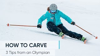 HOW TO CARVE  Ski better with these 3 TIPS [upl. by Sigismond]