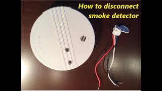 Remove and Disconnect Wired Smoke Detector [upl. by Bremser]