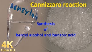 Synthesis of benzyl alcohol and benzoic acid Cannizzaro reaction [upl. by Blatman]