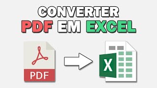 Como CONVERTER PDF em EXCEL [upl. by Retsel]