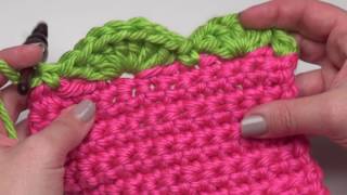 How to Crochet Scalloped Edging Right Handed [upl. by Nnylesor797]