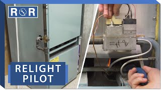 Furnace  How to Relight a Pilot Light  Repair and Replace [upl. by Merras]