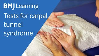 Tests for carpal tunnel syndrome  BMJ Learning [upl. by Aicitel364]