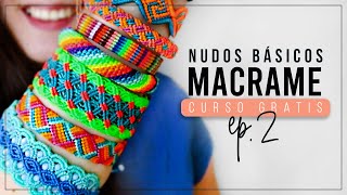 15 NUDOS BÁSICOS PARA TEJER 🔑 » Ep2  Curso de macrame ● Tutoriales Temuco [upl. by Yonatan4]