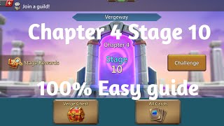 Lords mobile Vergeway Chapter 4 stage 10 easiest guide [upl. by Vasileior889]