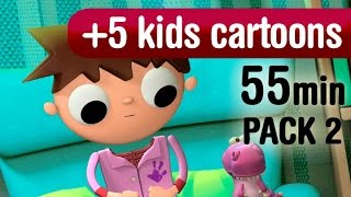 1 hour Cartoon videos for kids 59 years old  Pack 2 [upl. by Ielerol477]