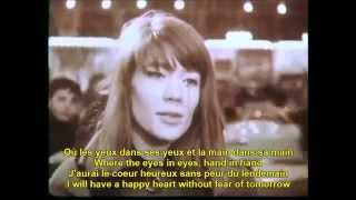 Tous les garcons et les filles Francoise Hardy French English Lyrics [upl. by Ylirama605]