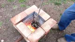 Melting Aluminum In A Homemade DIY Furnace Foundry [upl. by Ttennaj315]