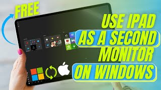 How To Use iPad As Second Monitor On Windows 10  Best Duet Display Alternative [upl. by Ocko]