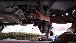 How to change the Fuel Filter on a 2018 Chevy Cruze 16L Turbo Diesel [upl. by Burbank]