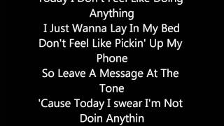 Bruno Mars  The Lazy Song Lyrics On Screen [upl. by Anael]