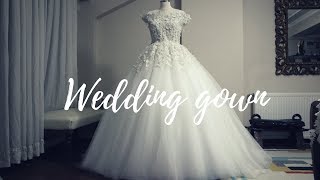 MAKING A WEDDING GOWN  BALL GOWN [upl. by Ertemed]