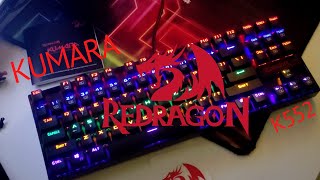 Unboxing  impresiones Kumara K552 RGB Rainbow  Outemu RED El Mejor [upl. by Tawsha]