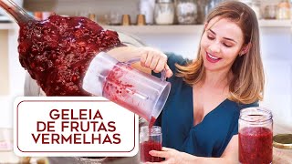 GELEIA SAUDÁVEL DE FRUTAS VERMELHAS  PERFEITA [upl. by Jamill]