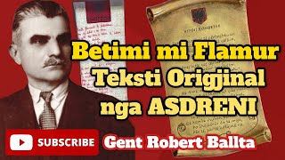 BETIMI MI FLAMUR  TEKSTI ORIGJINAL  ME MELODI  Himni Kombëtar Shqiptar ALBANIAN NATIONAL ANTHEM [upl. by Culley]