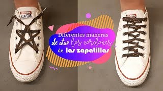 4 FORMAS ORIGINALES de ATAR los CORDONES de las zapatillas ¡lazada en ESTRELLA [upl. by Creighton]