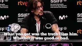 Johnny depp on his friendship with Shane macgowan at san sebastian film festival 2020 [upl. by Rennat]