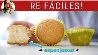 MUFFINS DE VAINILLA re fáciles [upl. by Essam728]