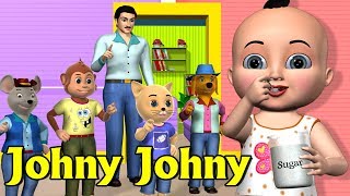 Johny Johny Yes Papa Nursery Rhyme 1  Kids Songs  3D Animation Rhymes For Children [upl. by Lovash]