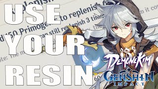 Beginner Guide To Using Resin  Genshin Impact [upl. by Matthus]