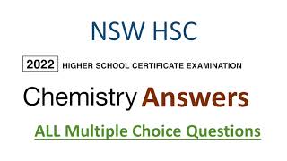 HSC 2022 Chemistry Exam Answers  Multiple Choice Questions  First Pass [upl. by Kip]