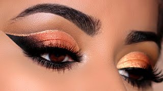 How To  StepbyStep Double Cut Crease on Hooded Eyes  Fall Makeup Tutorial [upl. by Nesnaj]