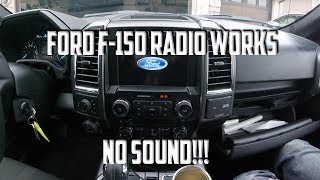 Ford F150 Radio Works  No SoundAudio  How to Fix [upl. by Gypsy]