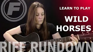 Learn To Play Wild Horses Acoustic by The Rolling Stones [upl. by Leirej]