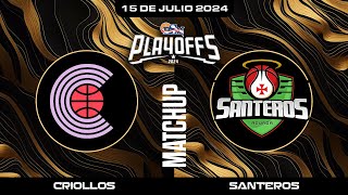 Criollos de Caguas vs Santeros de Aguada  BSN2024 [upl. by Lait]