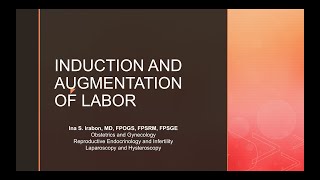 labor induction and augmentation [upl. by Woolley]