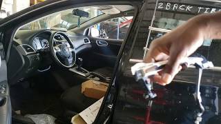 Nissan Sentra front door handle with intelligent key replacement [upl. by Esined873]