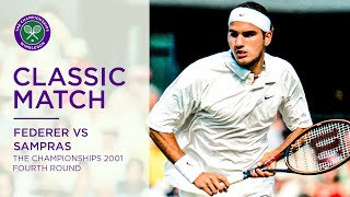 Roger Federer vs Pete Sampras  Wimbledon 2001 fourth round  Full Match [upl. by Wheeler]