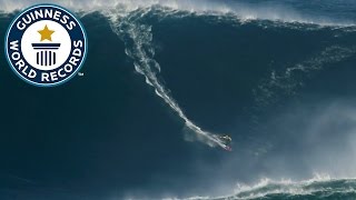 Largest wave surfed  Guinness World Records [upl. by Darda457]