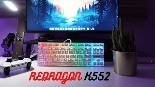 Unboxing and Review  Redragon K552 Kumara TKL Mechanical Gaming Keyboard White [upl. by Perice653]