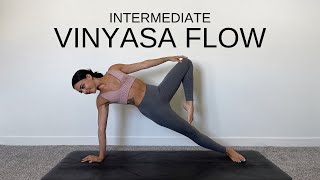 Intermediate Vinyasa Yoga Flow  40 Minute Intuitive Practice [upl. by Atinahs544]