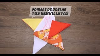 7 formas originales de doblar servilletas [upl. by Tereve]