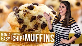 How to Make Easy Chocolate Chip Muffins  The Stay At Home Chef [upl. by Kev]