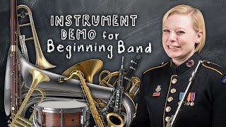 Instrument Demonstration for Beginning Band [upl. by Lincoln457]