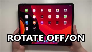 How to Rotate iPad Pro Screen amp Lock Orientation [upl. by Uile619]