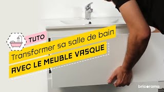 Comment remplacer un lavabo par un meuble vasque  Bricorama [upl. by Redyr]