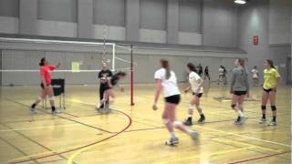 Volleyball Defense Drill  Stop and Freeze [upl. by Ydoow862]