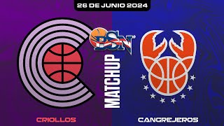 Criollos de Caguas vs Cangrejeros de Santurce  BSN2024 [upl. by Amethyst]